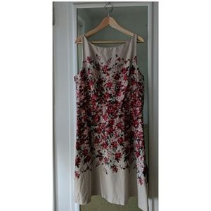 Ann Taylor Loft A Line cocktail floral dress